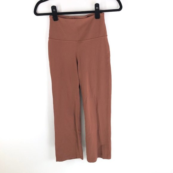 Lululemon Womens Groove Super-High-Rise Crop Pants 23" Ancient Copper Brown 4
